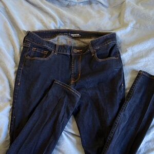 Old Navy Indigo Skinny Jeans with Contrast Stitching